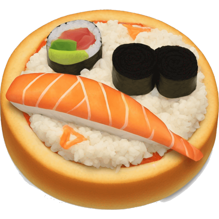 Sushi pizza  emoji