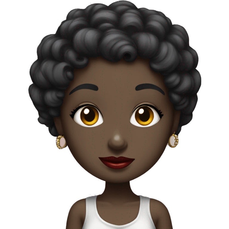 Black Betty boop emoji