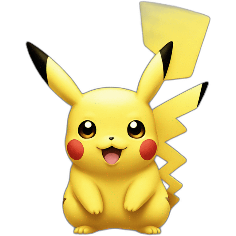 Pikachu sur Evoli emoji