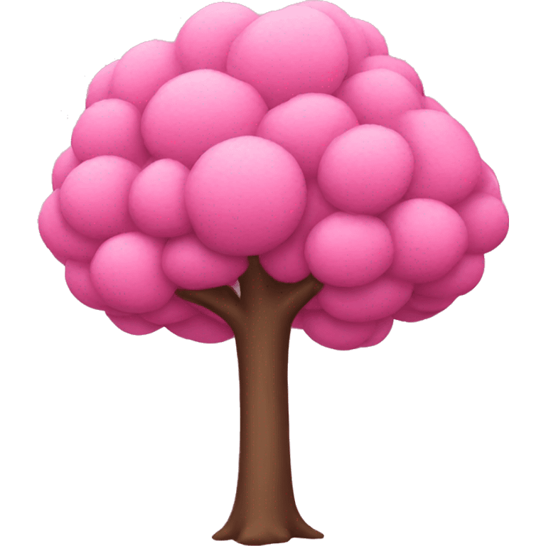 Pink tree emoji