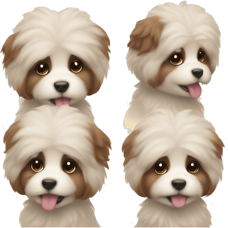 Fluffy puppies  emoji