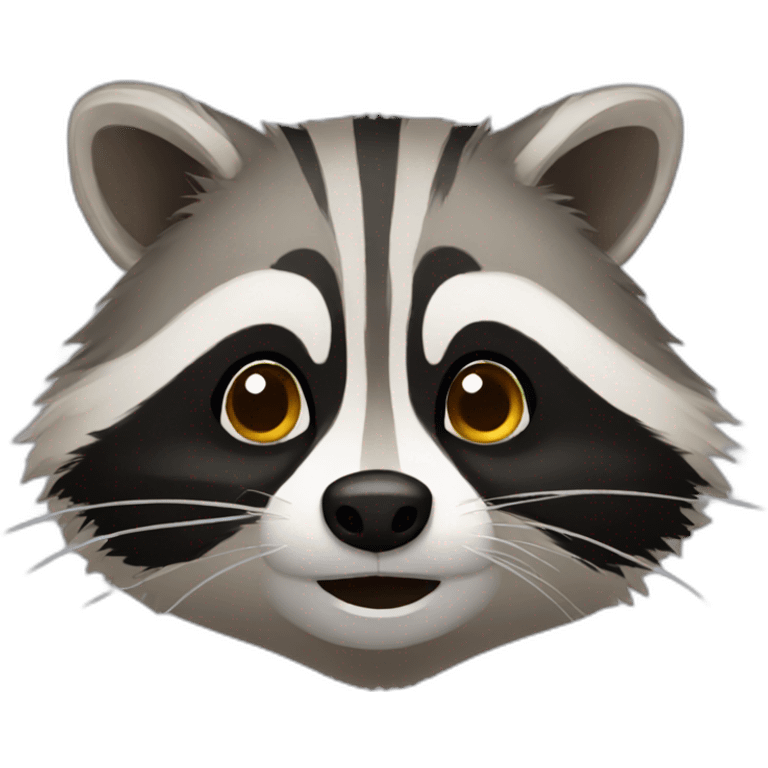 Raccoon face emoji