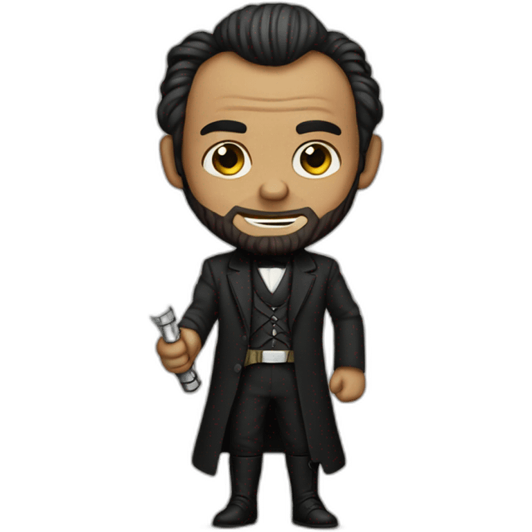 Lincoln with Lightsaber emoji