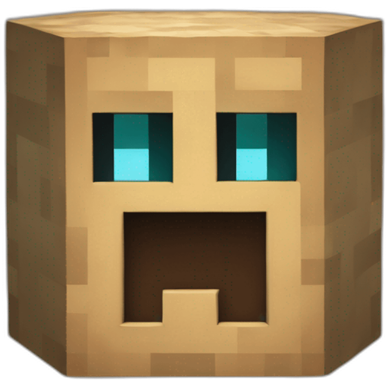 A Minecraft block emoji