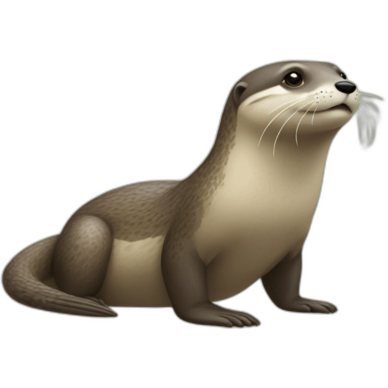 Loutre sur tloutre sur tortue emoji