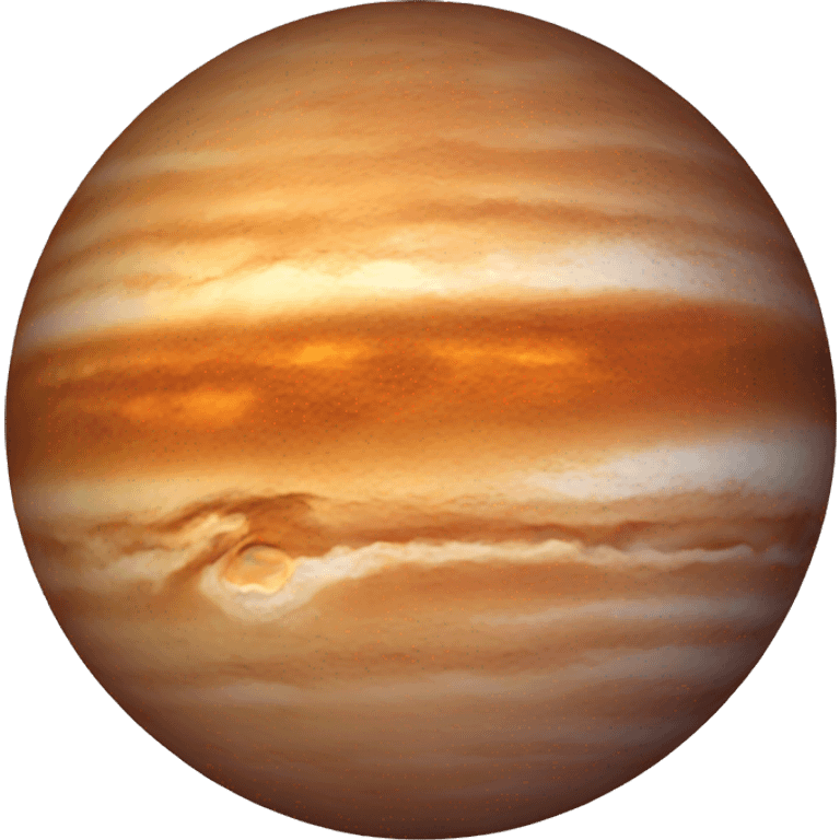 Orange planet that looks like Venus emoji