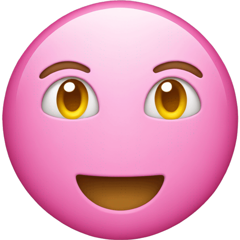 Traditional iPhone smiley but pink instead  emoji