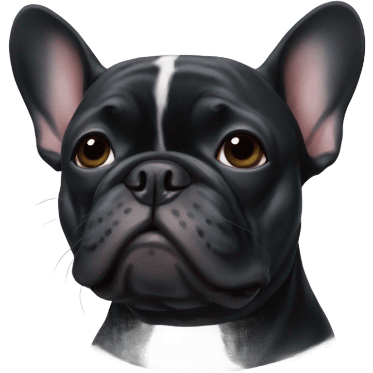 Black French bulldog emoji