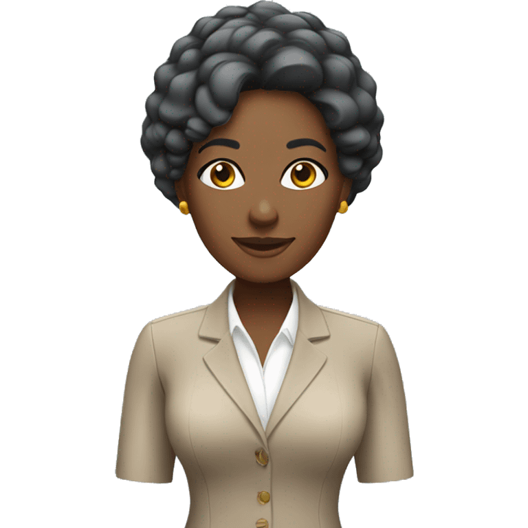 African American Female travel agent  emoji