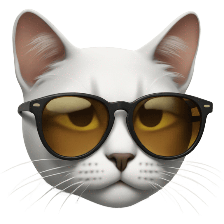 smoking cat with sunglasses emoji