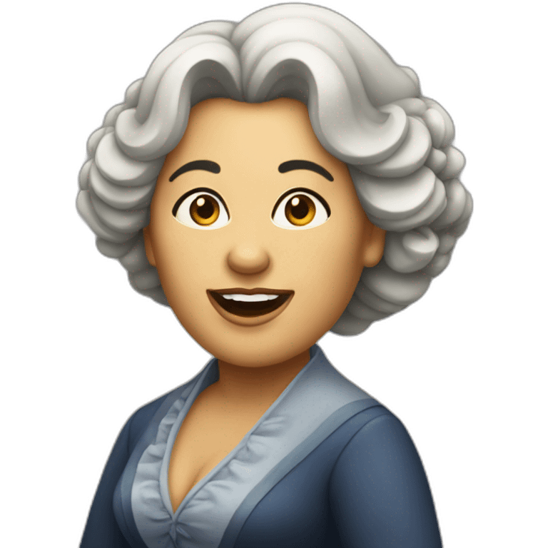 large lady opera singer emoji