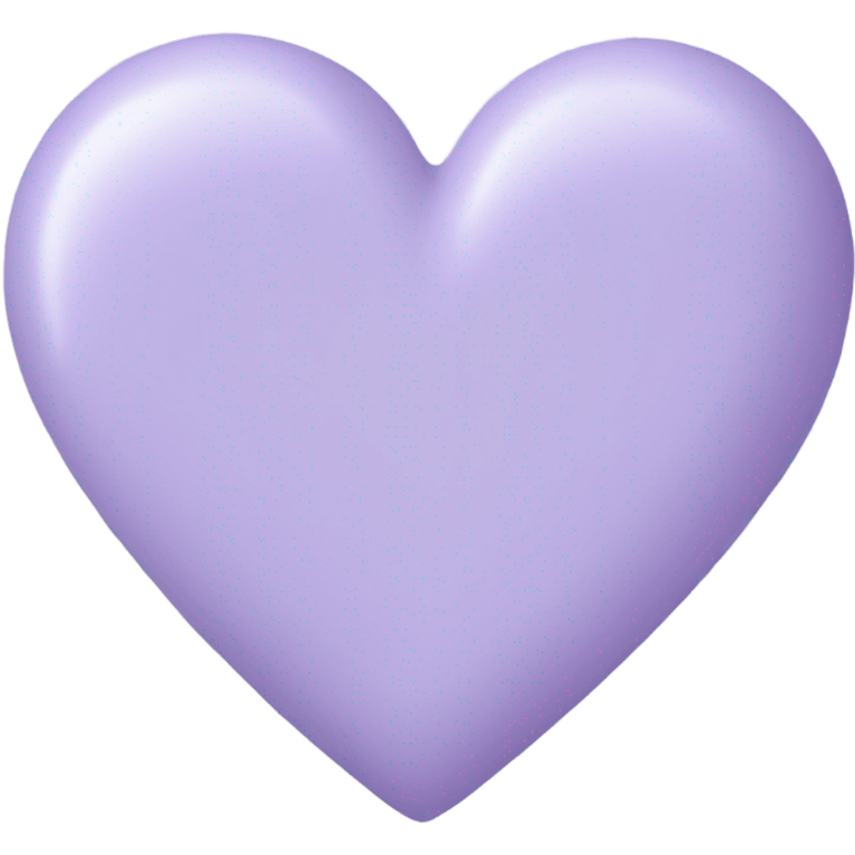 Pastel lavender-coloured heart emoji