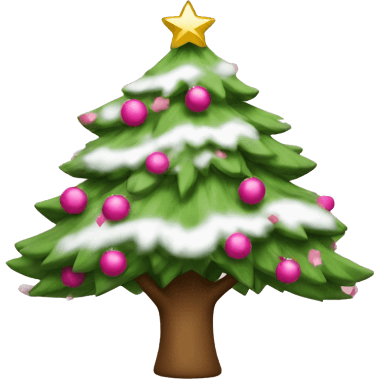 Árbol de navidad rosa  emoji