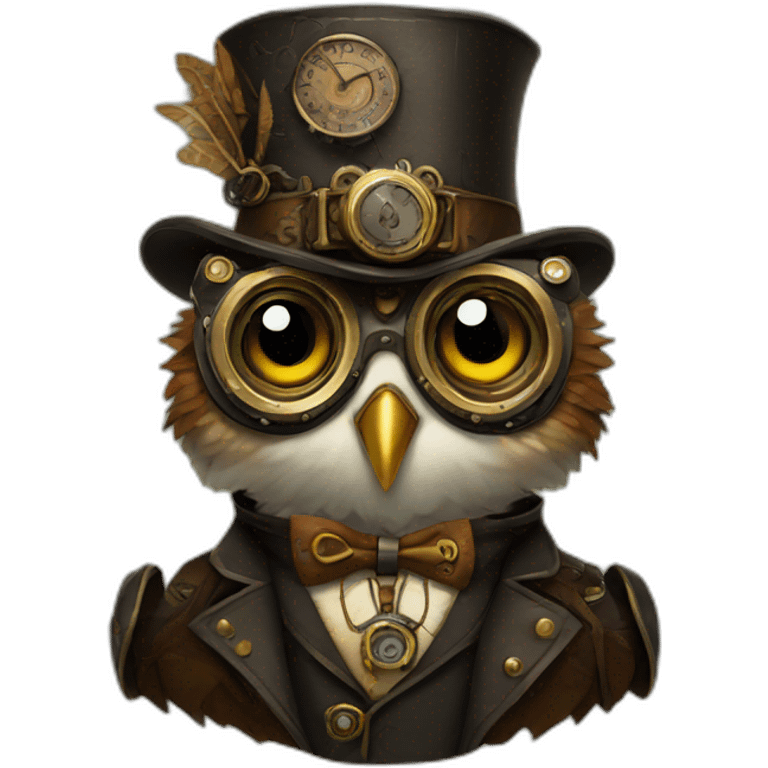 steampunk owl emoji