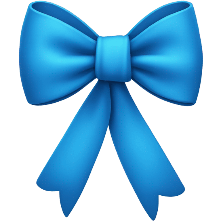 bow blue emoji