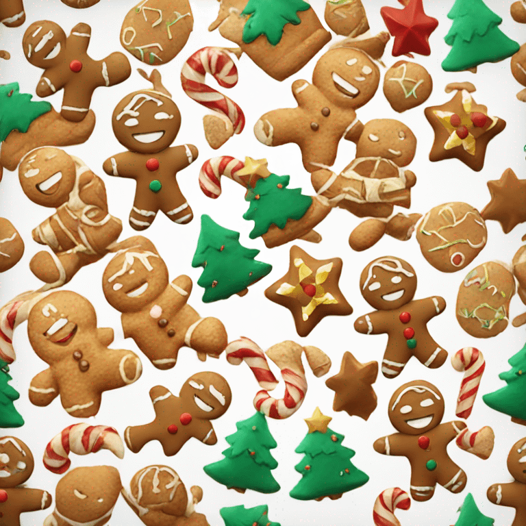 ginger bread christmas emoji