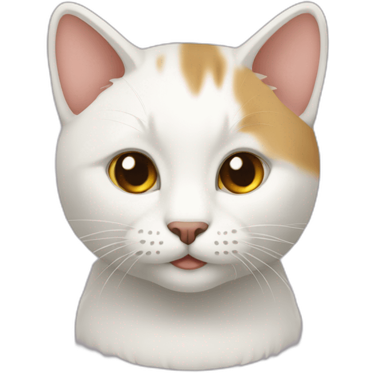 白色小猫 emoji