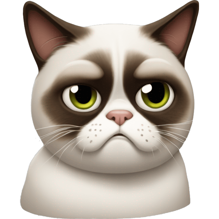 Grumpy cat emoji