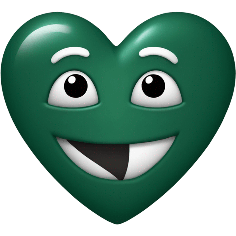 Hunter green heart emoji