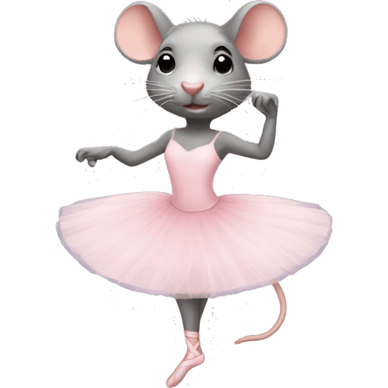 Rat ballerina  emoji