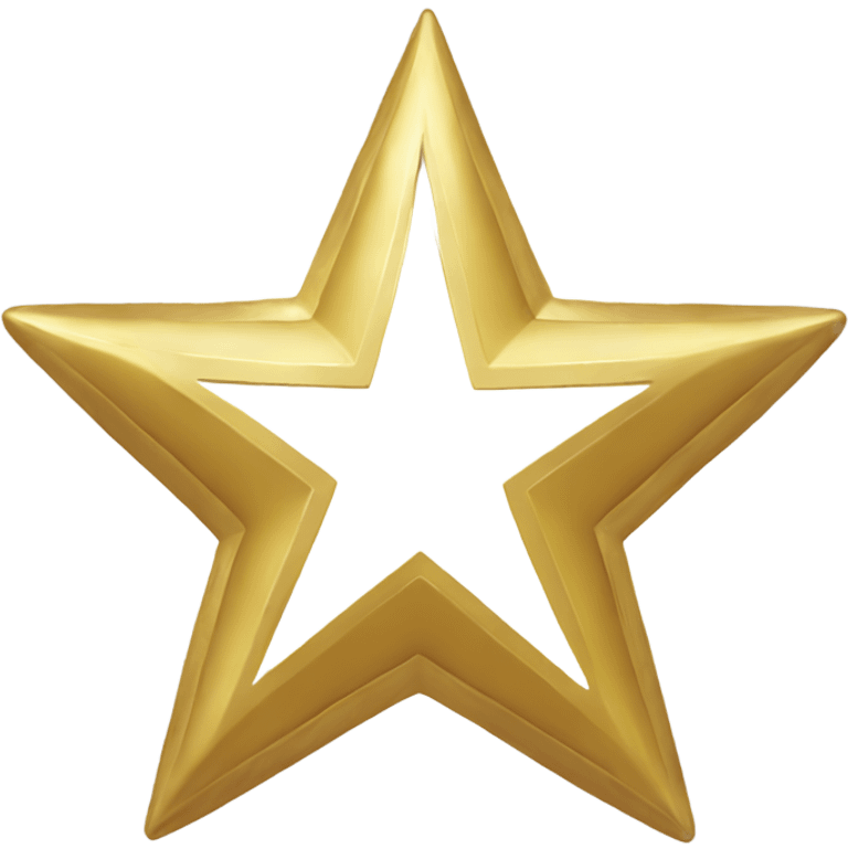 North gold star half  emoji