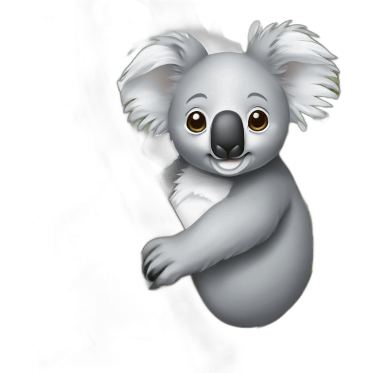 Koala auf einem Eukalyptusbaum emoji