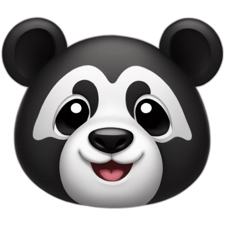 Panda with heart eyes  emoji