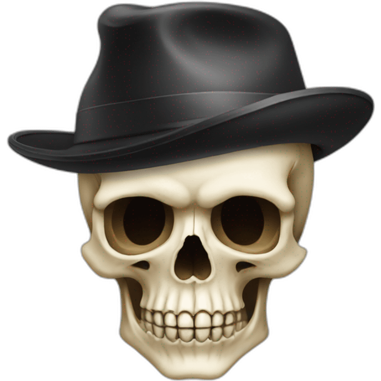 Skull with hat emoji