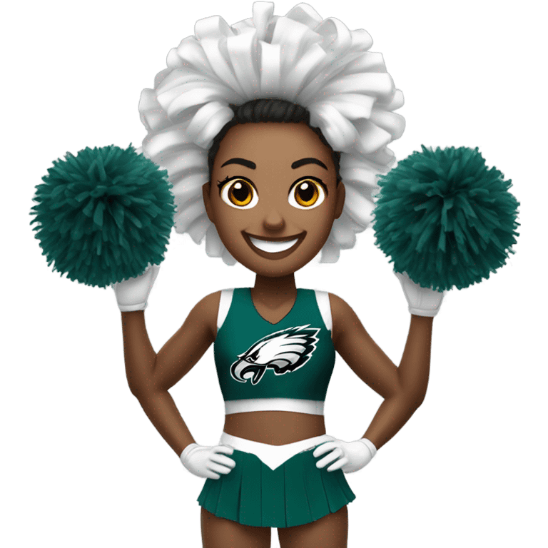 Philadelphia Eagles cheerleader  emoji