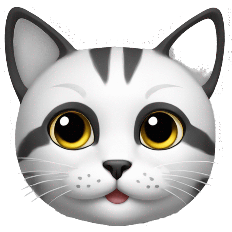 cat blanco y negro emoji