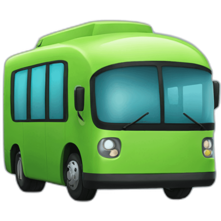 Hydrogen with H2 fuel bus emoji