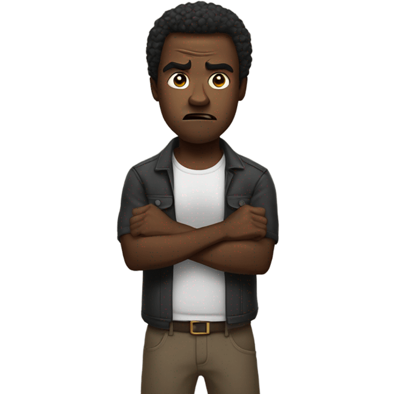 Black guy who is mad emoji