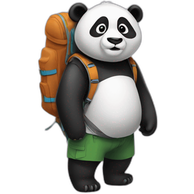 panda with a backpack emoji