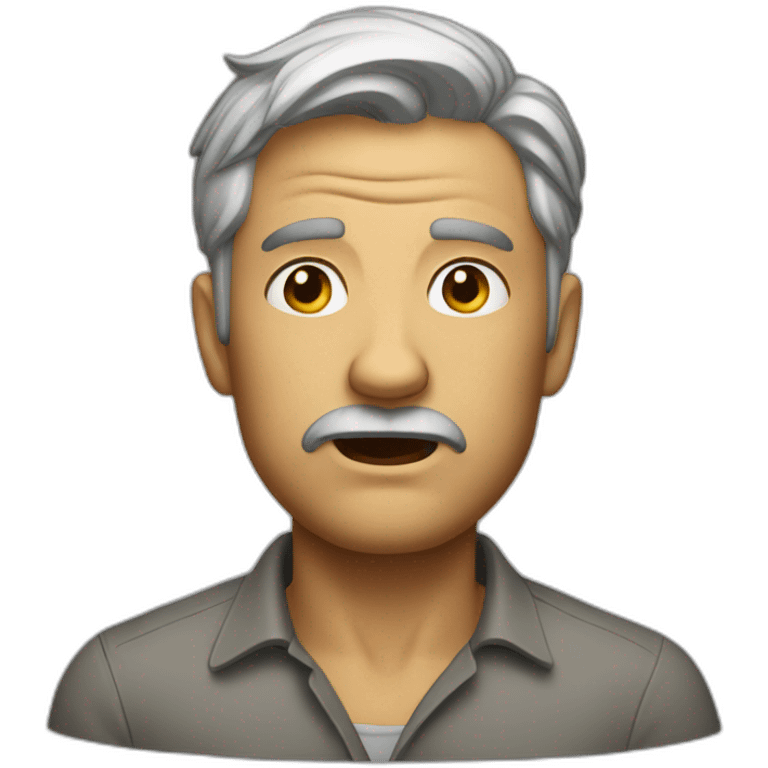 Groaning men emoji