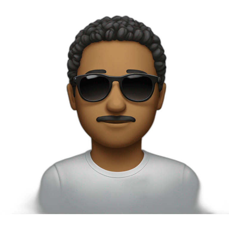 twitter with sunglasses-(proportional)calm-(realistic) emoji