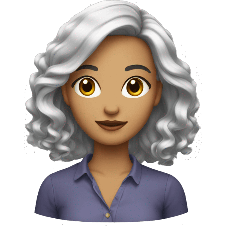 beaux cheveux femme emoji