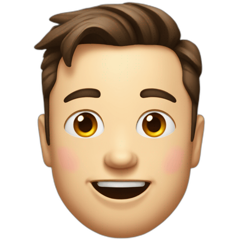 winking face with tongue elon musk emoji