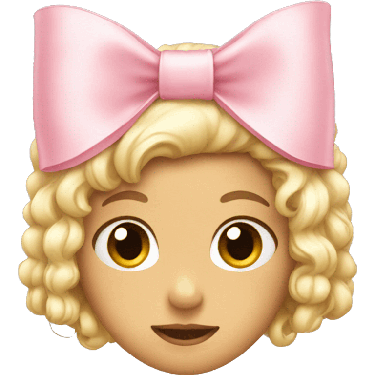 Light pink bows emoji