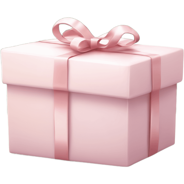 Light pink Christmas gifts under a white Christmas tree  emoji