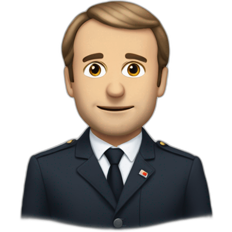 Macron qui dit non emoji