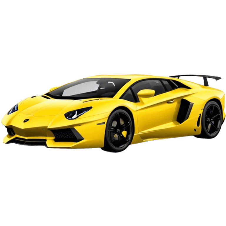 Lamborghini Aventador - Lamborghini (Model Year: 2021) (Iconic colour: Yellow) emoji