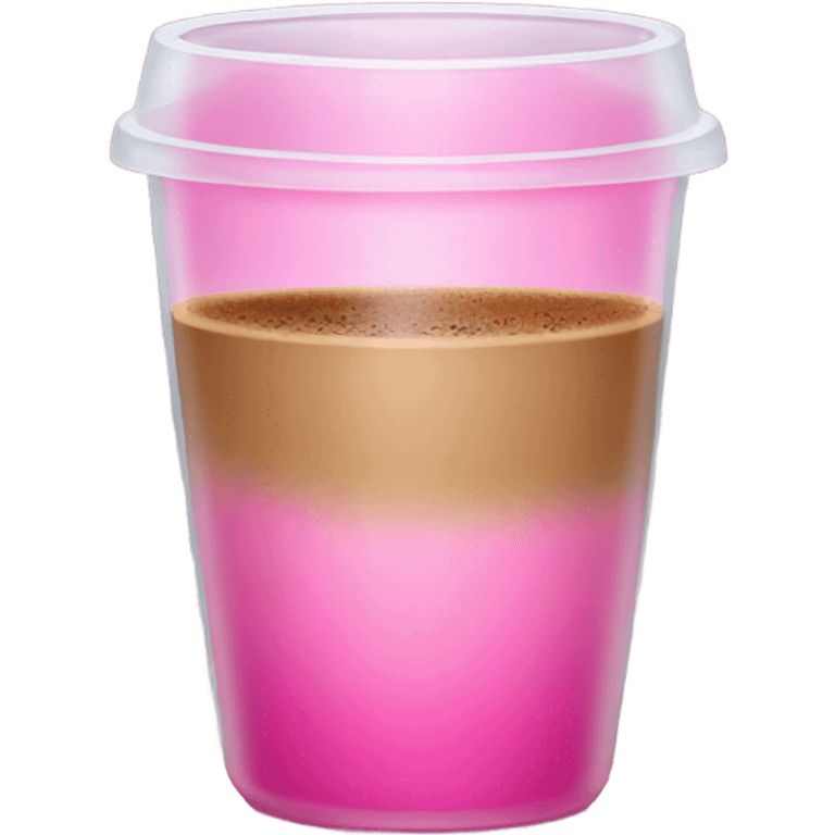 coffee glass pink emoji