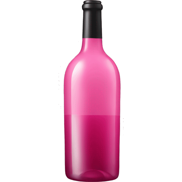 Pink wine bottle emoji