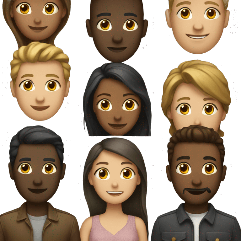 Women and man emoji