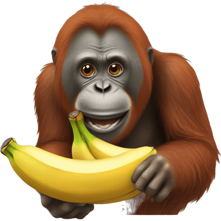 Orangután eat banana emoji