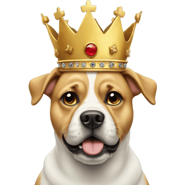 Dog with a crown emoji