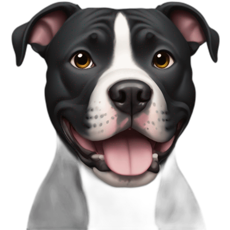 fully black pitbull emoji