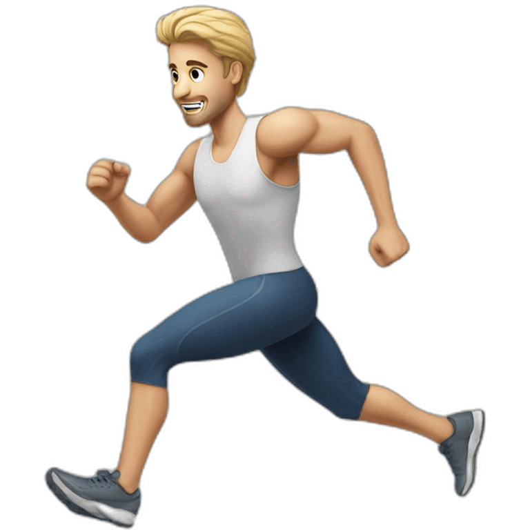 men-whaite-runner emoji