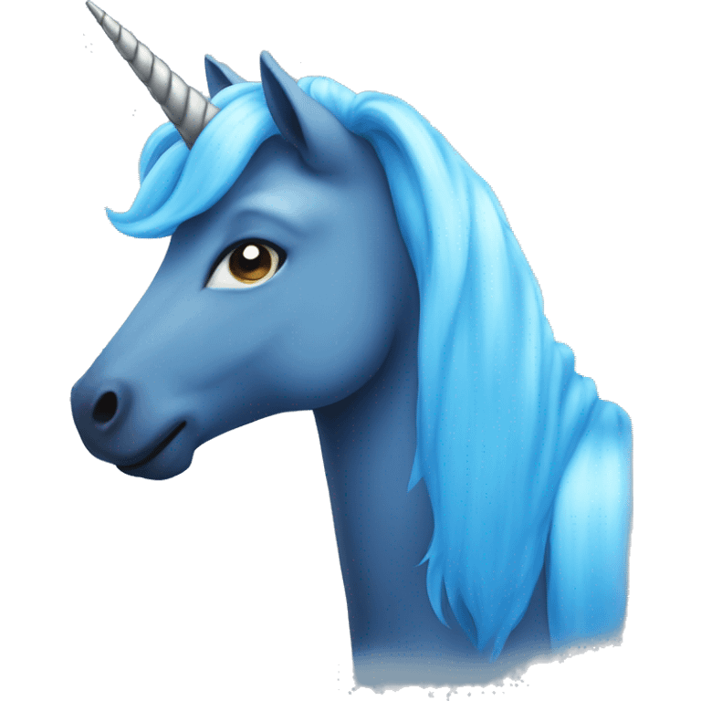 Blue unicorn  emoji