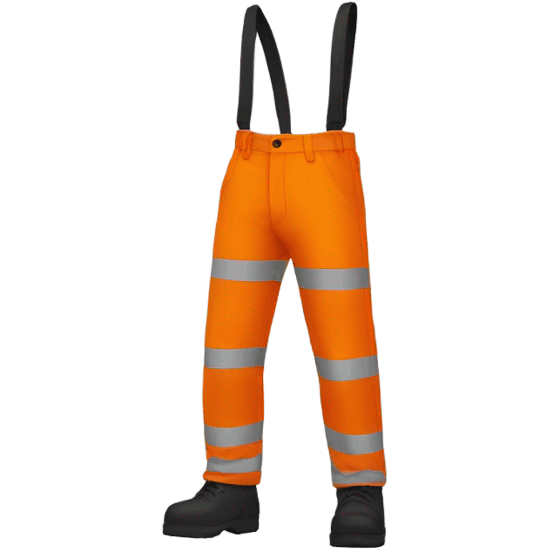 orange hi visibility trousers emoji